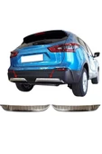 Nissan Qashqai Arka Difüzör 2017 ve Sonrası 2 Parça Paslanmaz Çelik thumbnail 2