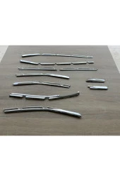 Clio 5 Ön Tampon Çıtası Krom 10 Parça 2019 ve Sonrası Paslanmaz Çelik thumbnail 4