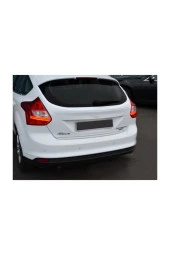 Ford Focus 3 Uyumlu Krom Bagaj Alt Çıtası 2011 - 2018 Arası Sedan thumbnail 3