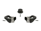 Nalburkent Tencere Tava Sahan Cam Kapak Kulpu Yasemin Lüks Tepeli Siyah 4 Set - 2