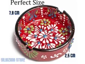 Kültabağı Küllük Seramik El Yapımı Seramik Çini Armada Çini Seramik Set 4 Lü - 7