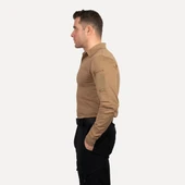 Wolftrap Tactical Koyu Bej Uzun Kollu Taktik Polo Yaka Tişört, 2 Cepli Uzun Kollu T-shirt - 6