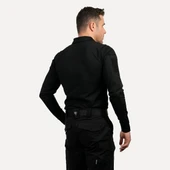 Siyah Uzun Kollu Taktik Polo Yaka Tişört, 2 Cepli Uzun Kollu T-shirt - 5