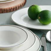 GÜRAL PORSELEN Harika 26 Parça 6 Kişilik Bone Yemek Takımı - 226 - 4