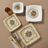 GÜRAL PORSELEN Caroline 24 Parça 6 Kişilik Yemek Takımı 3036 thumbnail 1