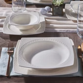 GÜRAL PORSELEN Bonenjoy 24 Parça 6 Kişilik Yemek Takımı thumbnail 4