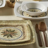 GÜRAL PORSELEN Caroline 24 Parça 6 Kişilik Yemek Takımı 3036 thumbnail 3