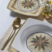 GÜRAL PORSELEN Caroline 24 Parça 6 Kişilik Yemek Takımı 3036 thumbnail 2