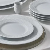 GÜRAL PORSELEN Alfa 36 Parça 6 Kişilik Yemek Takımı - 3