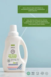 INCIA %100 Doğal Bebek Çamaşır Sabunu (Bitkisel Deterjan) Yumuşatıcılı Lavanta 750 ml - 7