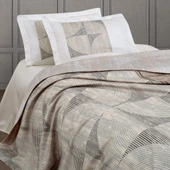 BASKILI SATEN ÇİFT KİŞİLİK NEVRESİM TAKIMI HACKER BEJ thumbnail 2