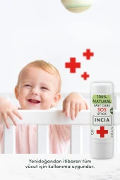 INCIA %100 Doğal Sos Stick Anlık Yatıştırıcı Organik Yalancı İğde Hızlı Koruma Bitkisel 6 G - 5