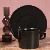GÜRAL PORSELEN Mental Bone Çay Fincanı Ve Fincan Tabağı - 515 - 1