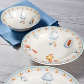 GÜRAL PORSELEN Eda 3 Parça Bone Mama Takımı - 2945 - 2