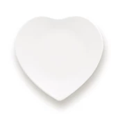 GÜRAL PORSELEN Kalp Bone 4 Parça 20 Cm Pasta Tabağı thumbnail 2