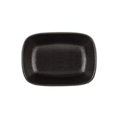 GÜRAL PORSELEN Ent Otel 14 Cm Bone Kare Kayık Tabak Siyah Mat thumbnail 2