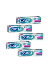 Corega Süper Diş Protezi Yapıştırıcı Tat İçermez Krem 40 gr 5 Kutu - 1