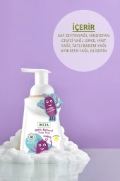 INCIA %100 Doğal Köpük Kastil Sabunu Çocuklar İçin Zeytinyağlı 10 Bitkisel Değerli Yağ Vegan 200 ml - 4