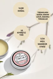 INCIA %100 Doğal Tırnak Bakım Balmı Yoğun Nemlendirici Kremi Argan Yağlı Organik Vegan 15 ml - 5