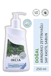 INCIA %100 Doğal Sıvı Kastil Sabunu Arındırıcı Zeytinyağlı 10 Bitkisel Değerli Yağ Vegan 250 ml - 1