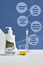 INCIA %100 Doğal Sıvı Kastil Sabunu Arındırıcı Zeytinyağlı 10 Bitkisel Değerli Yağ Vegan 250 ml - 6