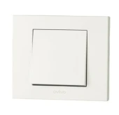 Ovivo Beyaz Tekli Anahtar Çerçevesiz Grano - 1