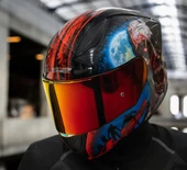 LS2 Rapıd 2 Race Zombıe Fullface Motosiklet Kaskı Kırmızı Camlı thumbnail 1