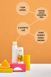 INCIA %100 Doğal Kids Dudak Besleyici Portakal Bitkisel Nemlendirici Dudak Bakım Kremi 6 G - 5