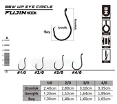 Fujin SSW Up Eye Circle Delikli Yemli Kancası - 2