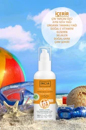 INCIA %100 Doğal Tüm Aile İçin Güneş Losyonu 50 SPF 100 ml - 4