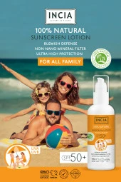 INCIA %100 Doğal Tüm Aile İçin Güneş Losyonu 50 SPF 100 ml - 6