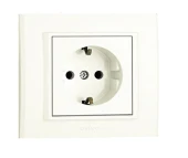 Ovivo Beyaz Topraklı Priz Çerçevesiz Grano thumbnail 1