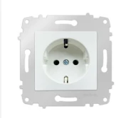 Ovivo Beyaz Topraklı Priz Çerçevesiz Grano thumbnail 2