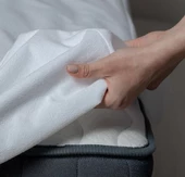 My Evilla Fıtted Sıvı Geçirmez Alez Tek Çift Kişilik Beyaz Renk Yatak Koruyucu - 2