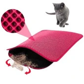 Perfect Elekli Kedi Kumu Paspası Kırmızı 60X40 cm - 1