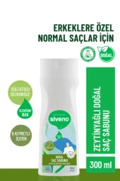 Siveno 100 Doğal Saç Sabunu Zeytinyağlı Bal Avokado 9 Değerli Bitki Erkekler İçin Bitkisel Şampuan 300 ml - 1