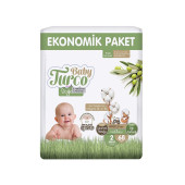 Baby Turco Doğadan 2 Numara Mini 68'li Bebek Bezi - 1