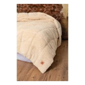 Cotton Box Peluş Çift Kişilik Yorgan Krem thumbnail 1