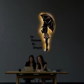 Veraart Işıklı Kişiselleştirilebilir Kadın Temalı Tablo Edna Dekoratif Gece Lambası 100 cm - 3