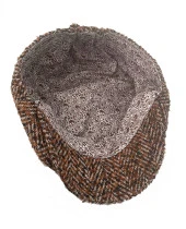 Erkek Desenli Kalın Yün Kumaş Kasket thumbnail 3