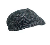 Erkek Desenli Kalın Yün Kumaş Kasket thumbnail 4