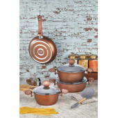 Cooker 3 mm 7 Parça İstiridye Titanyum Tencere Takımı Seti CKR-2869 - 2