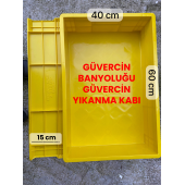 Devavit Güvercin Banyoluğu, Güverin Banyo Kabı, Güvercin Yıkama Kabı  60x40x15 cm - 1