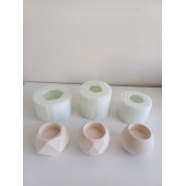 Geometrik Sukulent Saksı Mumluk Silikon Kalıbı - 1