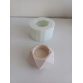 Geometrik Sukulent Saksı Mumluk Silikon Kalıbı - 2