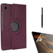 Gpack Samsung Galaxy Tab A9 Plus x210 Kılıf Kapaklı Standlı 360 Dönebilen Koruma dn11NanoKalem - 5