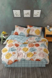 Cozy Home Çift Kişilik Lastikli Çarşaflı Nevresim Takımı Modern Mint thumbnail 1