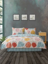 Cozy Home Çift Kişilik Lastikli Çarşaflı Nevresim Takımı Modern Mint thumbnail 2