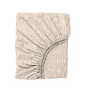 Cozy Home Çift Kişilik Lastikli Çarşaflı Nevresim Takımı Kare Krem thumbnail 5