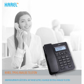 Karel TM145 Ekranlı Kablolu Masaüstü Telefon - 2